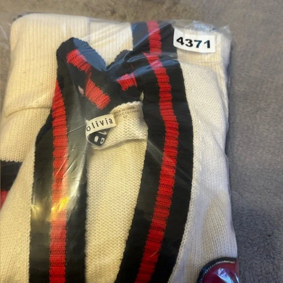 Alice + Olivia Bradford Stretch-Wool Cardigan Ecru Long Sleeve Women Small - Picture 8 of 8